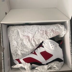 Jordan Athletic Shoes - White and Red